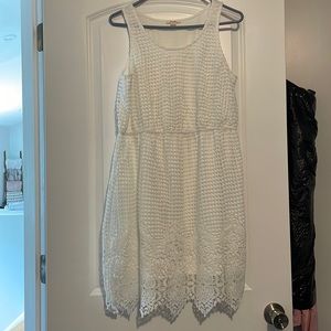 Pinky white dress